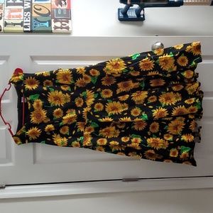 Women's Plus Sunflower Dress